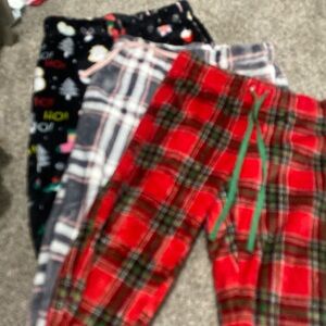 3 size small pajama pants